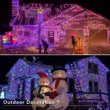 1 Pack Plug In High Brightness Lights, 300 LEDs String Lights, 104FT Christmas Lights, 8 Modes Waterproof Twinkle Lights Fairy String Lights, For Christmas Tree Holiday Bedroom Party Patio Yard Decoration (colorful) Contains Memory And Timing