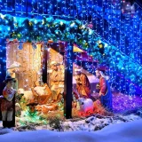 1 Pack Plug In High Brightness Lights, 300 LEDs String Lights, 104FT Christmas Lights, 8 Modes Waterproof Twinkle Lights Fairy String Lights, For Christmas Tree Holiday Bedroom Party Patio Yard Decoration (colorful) Contains Memory And Timing