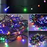 1 Pack Plug In High Brightness Lights, 300 LEDs String Lights, 104FT Christmas Lights, 8 Modes Waterproof Twinkle Lights Fairy String Lights, For Christmas Tree Holiday Bedroom Party Patio Yard Decoration (colorful) Contains Memory And Timing