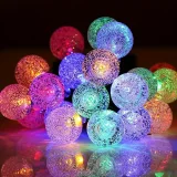 1pc Smart String Lights, 50 LED 32.8ft 10M RGB Warm White String Lights, IP65 Waterproof Light For Alexa App Control For Garden Yard Porch Wedding Party Decor, Christmas & Halloween Decorations