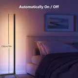 1pc Smart RGB Floor Lamp With Music Sync, Modern 16 Million Color Changing Standing Mood Light With APP & Remote Control, DIY Modes & Timer For Living Room Gaming Room Decor