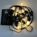 1 Pack Solar Globe Bulb String Lights, Outdoor String Lights, Automatic Charging During The Day And Automatic Discharge At Night, Length 299.21 Inch And 10 Bulbs