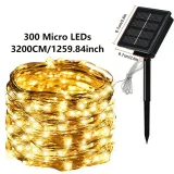 1pc Solar String Lights, Solar Fairy Lights IP65 Waterproof Copper Wire Solar Lights For Garden Patio Party Christmas Decoration