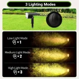 32LED Solar Landscape Spotlights, 3 Modes, Waterproof, Solar Landscape Spotlights, Outdoor Solar Wall Lights For Courtyards, Gardens, Driveways, Porches, Walkways, Swimming Pools, Terraces(1 Pack/2 Pack/4 Pack/6 Pack)