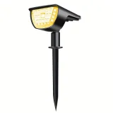 32LED Solar Landscape Spotlights, 3 Modes, Waterproof, Solar Landscape Spotlights, Outdoor Solar Wall Lights For Courtyards, Gardens, Driveways, Porches, Walkways, Swimming Pools, Terraces(1 Pack/2 Pack/4 Pack/6 Pack)