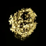 1pc, Peach Flower Solar String Lights, Solar Lights Outdoor Waterproof, Cherry Blossoms Solar Fairy Lights Decorations For Garden Yard Patio Christmas Tree Party Decoration