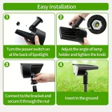 32LED Solar Landscape Spotlights, 3 Modes, Waterproof, Solar Landscape Spotlights, Outdoor Solar Wall Lights For Courtyards, Gardens, Driveways, Porches, Walkways, Swimming Pools, Terraces(1 Pack/2 Pack/4 Pack/6 Pack)