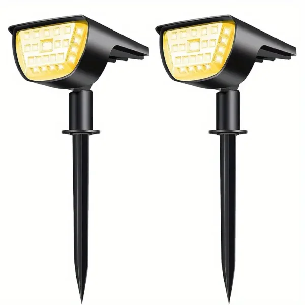 32LED Solar Landscape Spotlights, 3 Modes, Waterproof, Solar Landscape Spotlights, Outdoor Solar Wall Lights For Courtyards, Gardens, Driveways, Porches, Walkways, Swimming Pools, Terraces(1 Pack/2 Pack/4 Pack/6 Pack)