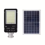 1pc 300W Solar Street Light, Outdoor Parking Lot Light, Dusk-to-dawn Motion Sensor Flood Light, IP67 Waterproof, LED Human Body Induction Light, Illuminating Area Of 120 Square Meters With Remote Control Suitable For Streets, Courtyards, Fences