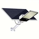 1 Pack Golden Bean Model High Power High Bright Solar Pathway Light, High Accessories Solar Panel, 3030 Lens Headlight Beads, Light Control Induction + Remote Control + Timing, Distribution Remote Control, Mounting Rod, Wall Mount Package