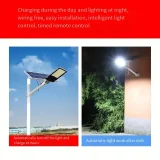 1pc New Solar Street Lights, Outdoor Waterproof High-power LED Village Road Lights, 600 High-brightness LED Lamp Beads, Fully Automatic Light Control Induction, Suitable For Outside Doors, Sports Fields, Courtyards, Swimming Pools, Roads