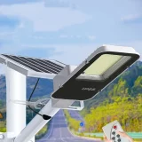 1pc New Solar Street Lights, Outdoor Waterproof High-power LED Village Road Lights, 600 High-brightness LED Lamp Beads, Fully Automatic Light Control Induction, Suitable For Outside Doors, Sports Fields, Courtyards, Swimming Pools, Roads