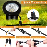 4pcs/6pcs 12W RGBW Low Voltage Landscape Lights, Landscape Lighting, Color Changing LED Well Lights Outdoor, 12-24V Multicolor In Ground Lights IP67 Waterproof For Garden Yard Tree (16 Color)