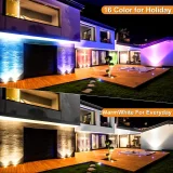 4pcs/6pcs 12W RGBW Low Voltage Landscape Lights, Landscape Lighting, Color Changing LED Well Lights Outdoor, 12-24V Multicolor In Ground Lights IP67 Waterproof For Garden Yard Tree (16 Color)