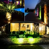 4pcs/6pcs 12W RGBW Low Voltage Landscape Lights, Landscape Lighting, Color Changing LED Well Lights Outdoor, 12-24V Multicolor In Ground Lights IP67 Waterproof For Garden Yard Tree (16 Color)