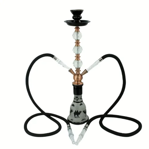 1pc, Exquisite Arabic Smoking Product, Double Hose Smoking Product, Can Be Used By Two People At The Same Time, Suitable For Bar Party, Household Gadget, Valentine's Day Gift, New Year's Gift