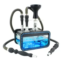 1pc, Arabic Smoking Product, Double Hose Smoking Product, Can Be Used By Two People At The Same Time, Suitable For Bar Party, Household Gadget, Christmas Gifts, Christmas Supplies, Christmas Party Supplies