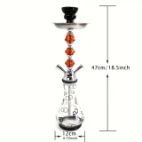 1pc, Exquisite Arab Smoking Product, Double Hose Smoking Product, Cute Bubble Bottle, Can Be Used By Two People At The Same Time, Suitable For Bar Party, Household Gadget, Christmas Gifts, Valentine's Day Gift, New Year's Gift