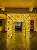 BJ-Motif-136 耐久性抜群屋外光の彫刻 | 分解可能構造で輸送コスト削減