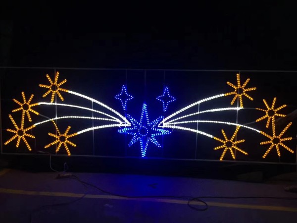 BJ-Motif-B17  ประติมากรรม LED กันน้ำ IP65 | แรงดันไฟปลอดภัย 24V สำหรับติดตั้งกลางแจ้ง