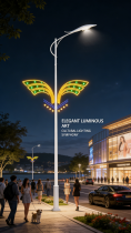 BJ-Motif-C27 Scultura Luminosa 3D Personalizzabile per Centri Commerciali | Decorazione Accattivante