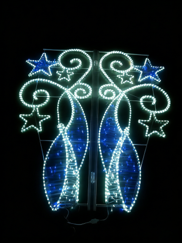BJ-Motif-C71  LED Lichtsculptuur van Aluminium | Roestvrij, Recyclebaar, Custom Design