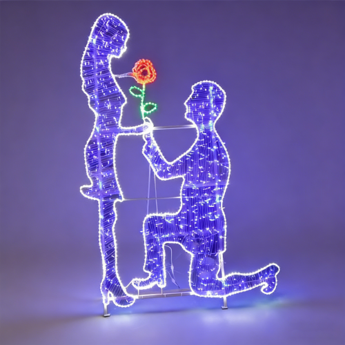 BJ-Motif-51 Guirlandes Lumineuses Thématiques Personnalisées | Formes en Fer pour Noël