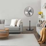 VEVOR 20 Inch Industrial Pedestal Fan, 3-Speed Oscillating Fan with Adjustable Height, 18/20/30 Inch Optional