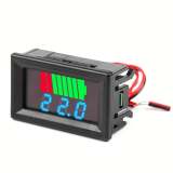 Battery Charge Level Indicator 12V 24V 36V 48V 60V 72V – Battery Capacity Tester, LED Display Voltmeter for Cars, Golf Carts, Forklifts & Electric Vehicles
