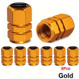Aluminum Alloy Sport Pattern Valve Caps, Suitable for Motorcycles, Cars and Other Vehicles, Available in 4/8-Pack, First Released in 2025