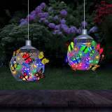 Outdoor Courtyard Solar Light, Butterfly Globe Light, Suitable for Mother's Day, Valentine's Day, Birthday Party, Wedding Decoration, Lawn, Garden, Patio Creative Animal Style Solar Light Holiday Decoration,