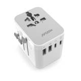 Global Travel Adapter: A Must-Have for Travel Charging with PD & QC 3.0 Dual USB-C And 2 USB Travel Ports/ Multi-Country Compatible with Overload, Short-Circuit & Over-Temperature Protection/ Multiple Safety Features for Worry-Free Charging