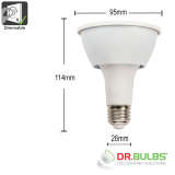 12-pack, B11/C37 LED candelabra bulb 5W 500 lumens (50W equivalent), E12 base, CRI 85+, 3000K/5000K/6500K color temperature, AC110-130V non-dimmable, suitable for home, bar, restaurant and hotel decoration