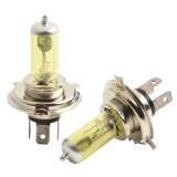 2-Pack H4 55W 5000K Xenon Car Headlight Bulbs, with Aluminum Alloy Base, 12V DC