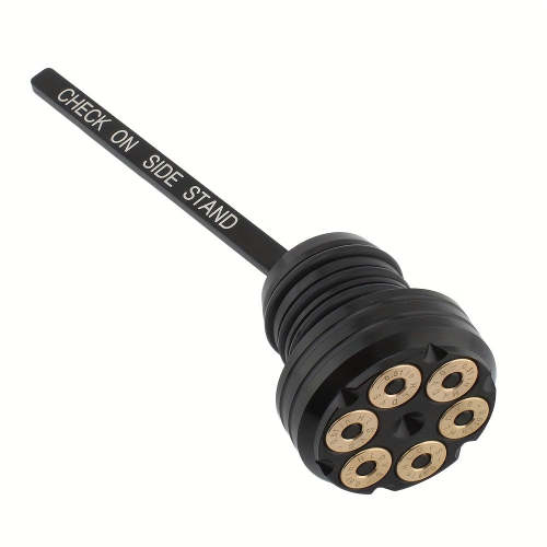 Aluminum Oil Dipstick & Oil Tank Cap 1 Piece, Fits Harley 2000-2017 All Models, Oil Level Indicator Replacement, Leak-Proof Design