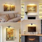 Art Picture Light, Rechargeable Remote Control Wall Picture Light, 3-Color Adjustable Color Temperature, Magnetic Installation, Optional Black/Gold Housing – Suitable for Wall Washing, Photography, Murals, Artwork and Display Lighting