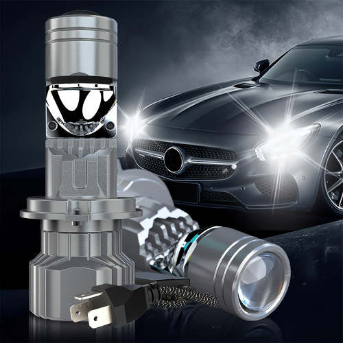 2-Pack H4 Truck Headlights, LED Bulbs with CANbus, High/Low Beam Integrated, Daytime Running Light, 3570 CSP Chip, Error-Free CANbus, H4 Socket, 360° Beam Angle, Easy Installation, for Motor Vehicles