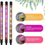 Mini LED Full Spectrum Grow Light Strip with Desktop Tripod, Indoor Plant Grow Light with 3/9/12H Timer, 3 Lighting Modes & 10 Dimmable Levels
