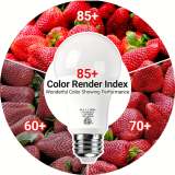 A19 LED bulb 6-pack, 14W 1500LM (100W equivalent), E26 base, selectable color temperature (3000K warm white / 5000K daylight / 6500K cool white), CRI 85+, flicker-free, long-lasting, eye-protection, non-dimmable
