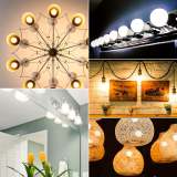 A19 LED bulb 6-pack, 14W 1500LM (100W equivalent), E26 base, selectable color temperature (3000K warm white / 5000K daylight / 6500K cool white), CRI 85+, flicker-free, long-lasting, eye-protection, non-dimmable