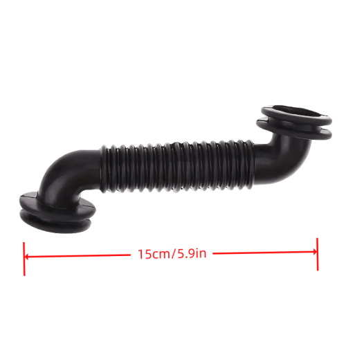 Automotive Wire Harness Door Tube | Black Rubber Dust-Proof Wiring Protection Conduit, Universal Fit