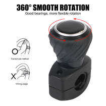 Auto Parts Grip Ball Rotating Handle 360 Degree Car Steering Wheel Booster, Fits Cars, Trucks, Tractors, Forklifts, Spinner Knob