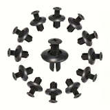 Automotive Fastener Clips – Fender Rivet Retainers, Bumper Trim Accessories, Durable Plastic Push-Type Expansion Rivets. Compatible with Ford Focus, Kia, Nissan, Big Ben & Most Vehicles, Auto Repair Parts
