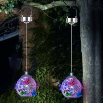 Outdoor Courtyard Solar Light, Butterfly Globe Light, Suitable for Mother's Day, Valentine's Day, Birthday Party, Wedding Decoration, Lawn, Garden, Patio Creative Animal Style Solar Light Holiday Decoration,