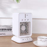 Mini Desktop Fan Spray Humidifying Oscillating Fan, USB Plug-in Touch Control Small Fan, 3 Speed Levels with Timing Function