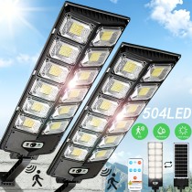 The Upgraded Configuration Outdoor Solar Street Lamp Is IP65 Waterproof, with 504LED Solar Parking Light. It Automatically Switches From Dusk to Dawn And Comes with A Remote Control for Convenient Operation