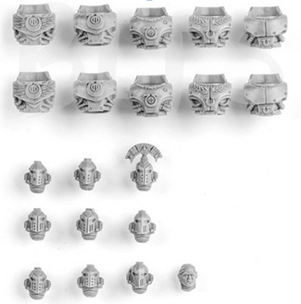 Ultramarines MKIV Praetorian Heads & Torsos bits