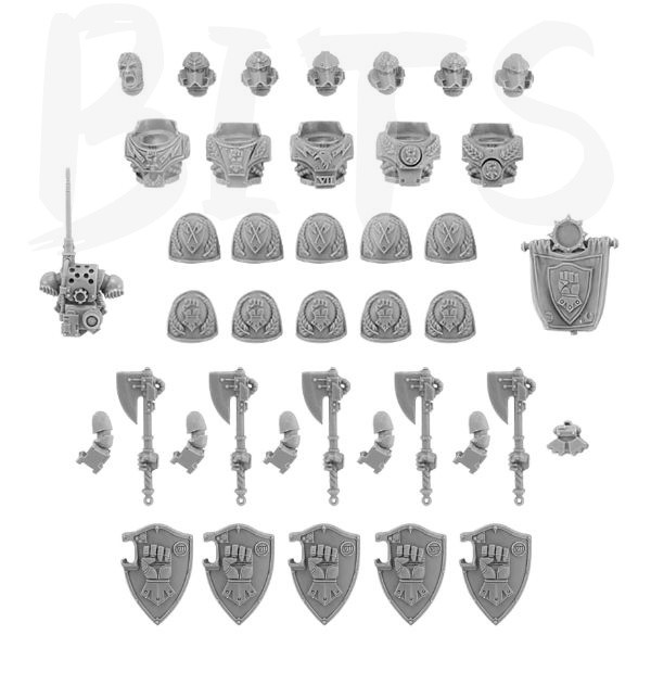 Imperial Fists – Phalanx Warder Squad Upgrade Set bits