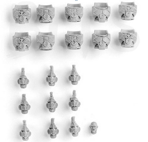 Ultramarines Invictarii Heads & Torsos bits
