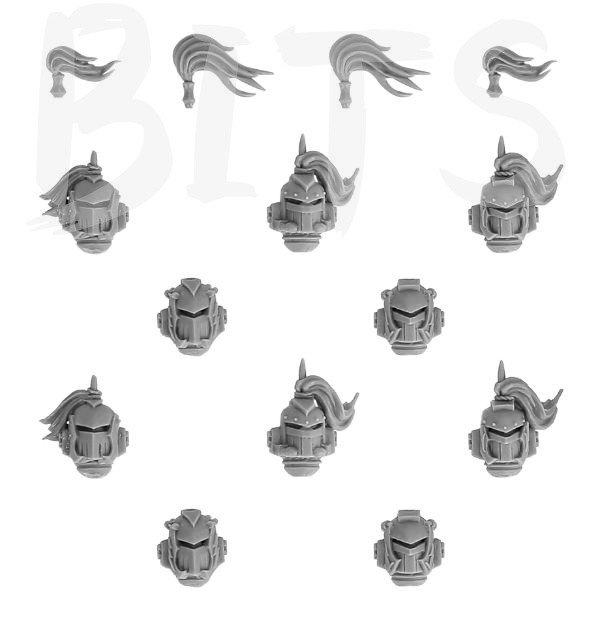 White Scars Mk II Heads Upgrade Set bits